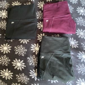 Legging, cropped legging, biker shorts bundle